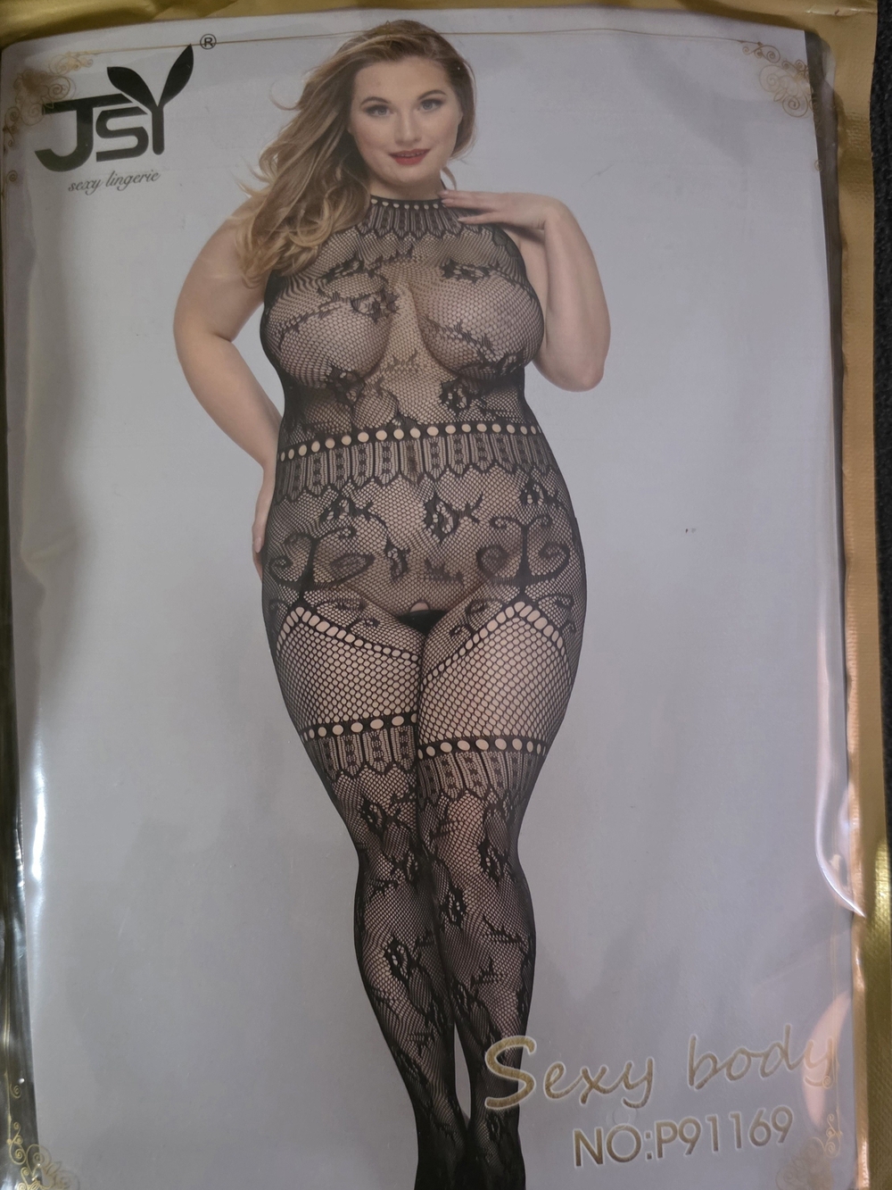 Plus Size Black Lace Bodystocking - Sexy Body✨️